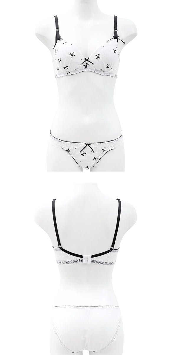 サンエイ 脇高 レーシィプチリボン ブラセット ABCD 脇肉 はみ肉