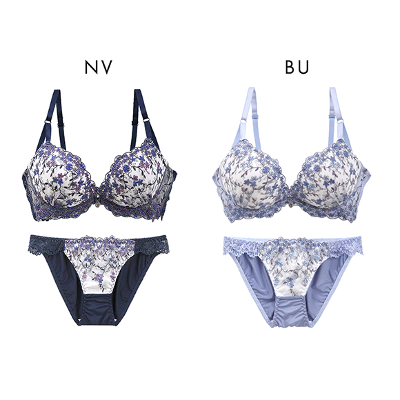 ブラジャー&ショーツ3点セット(サイズS) ココランジェ ミスティフローラ SHIROHATO別注 ブラジャー ショーツ