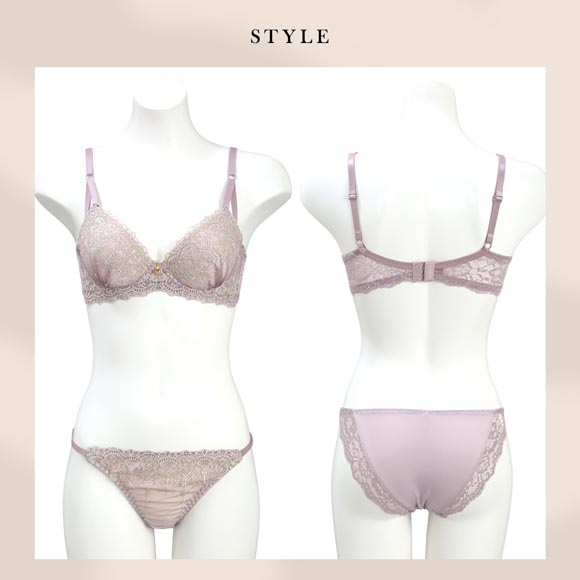 サンエイ 脇高 エレガンスシャンデリア ブラセット ABCD 大きいサイズ グラマー 脇肉 谷間 盛り ブラジャー ショーツ セット 美胸 SANEI