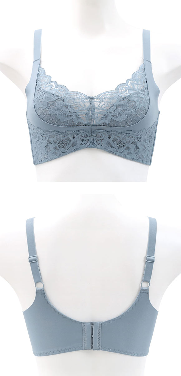 サンエイ SANEI 脇高 美シルエットブラ ふわもち下厚パッド ノンワイヤー ブラジャー M L LL 単品 脇肉 谷間メイク ひびきにくい なめらか