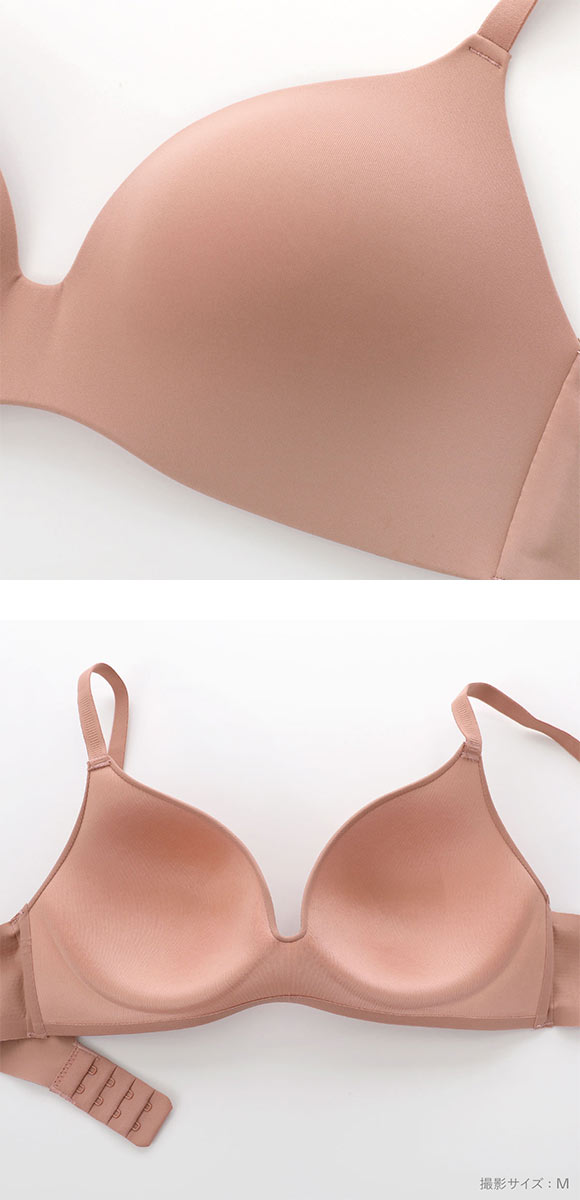 サンエイ しなやかFit 新感覚ワイヤレスブラ ノンワイヤーブラジャー S M L LL 単品 SANEI 樹脂ワイヤー フィット 脇肉