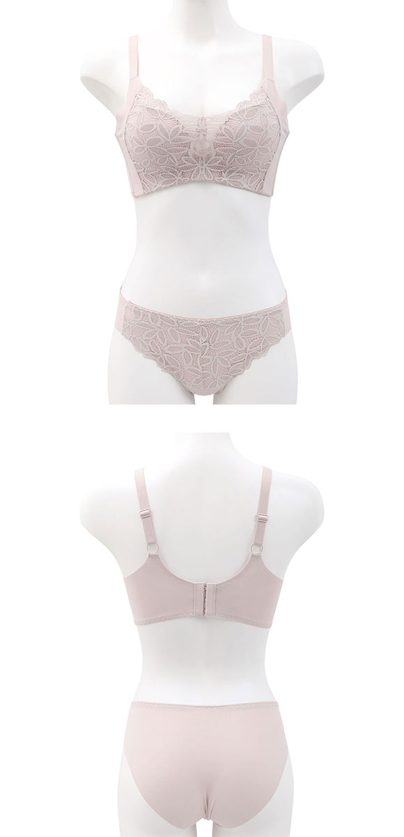 サンエイ 脇高美シルエット ノンワイヤーブラセット S M L LL ヘム 切りっぱなし 大きいサイズ 脇肉 すっきり SANEI