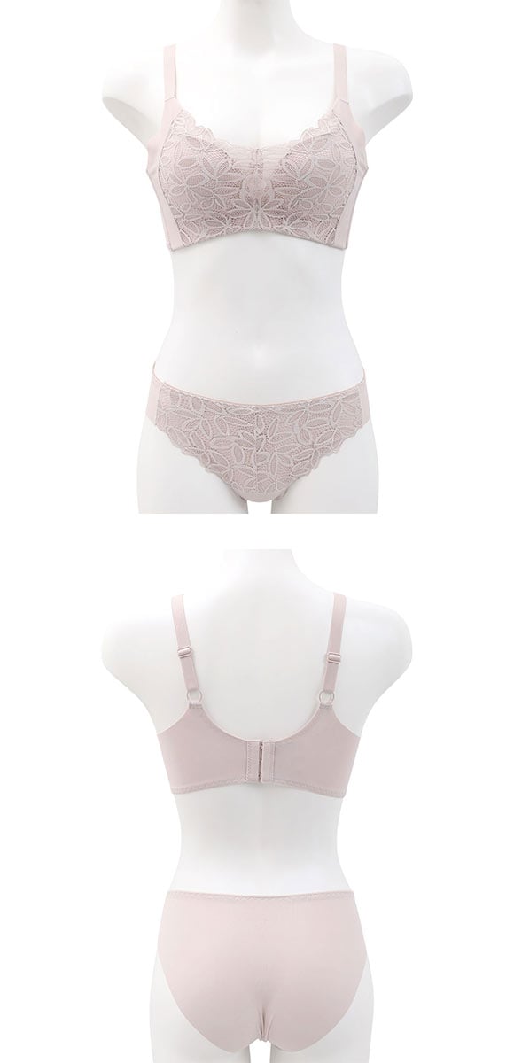 サンエイ 脇高美シルエット ノンワイヤーブラセット S M L LL ヘム 切りっぱなし 大きいサイズ 脇肉 すっきり SANEI