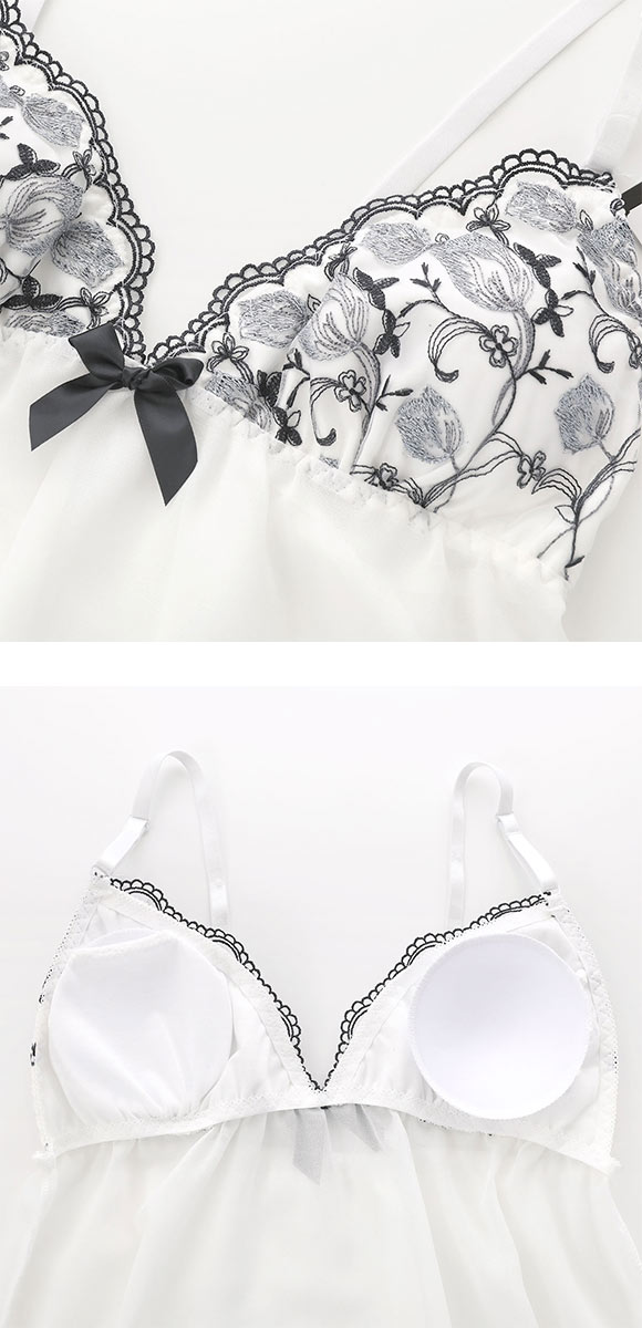 サンエイ グロッシーチューリップ カップ付き スリップ＆ショーツ