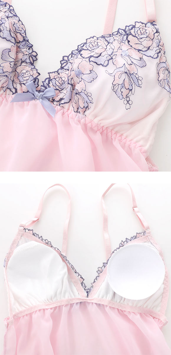 rubyandyou 5点セット サンエイ シャイニーローズ カップ付き スリップ＆ショーツ