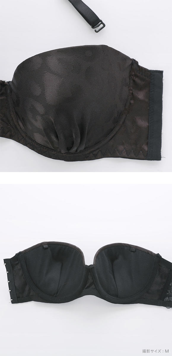 サンエイ STYLE UP チューブブラ ML 1/2カップブラジャー バックレース 背中見せ 肌見せ バックオープン ストラップレス SANEI