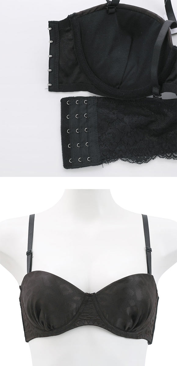 サンエイ STYLE UP チューブブラ ML 1/2カップブラジャー バックレース 背中見せ 肌見せ バックオープン ストラップレス SANEI