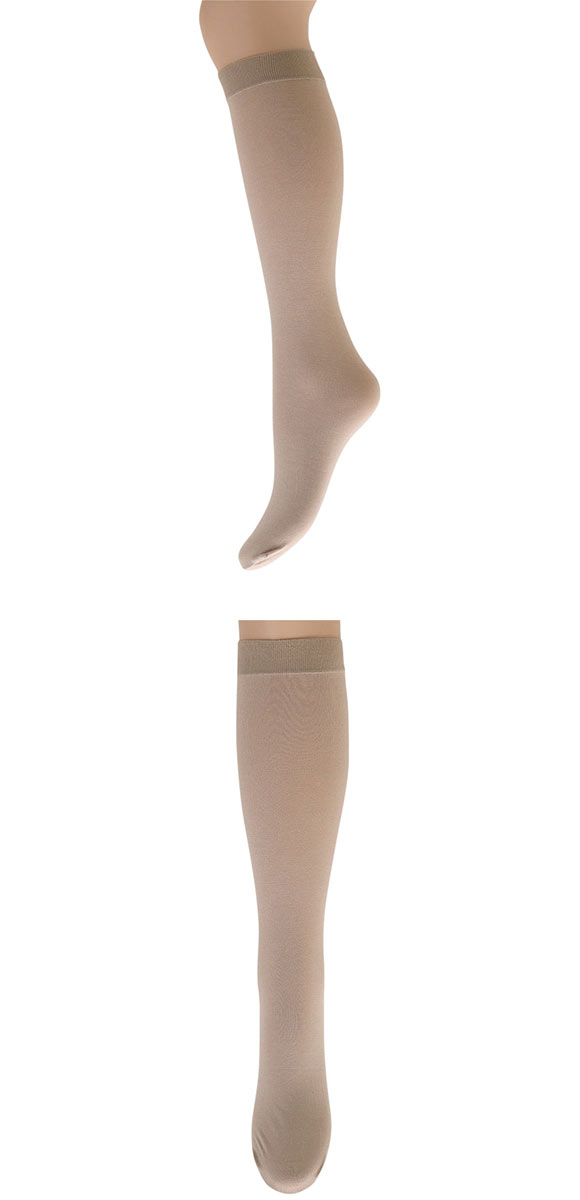 モア MORE 綿混 口ゴムゆったり ハイソックス 日本製 ストッキング