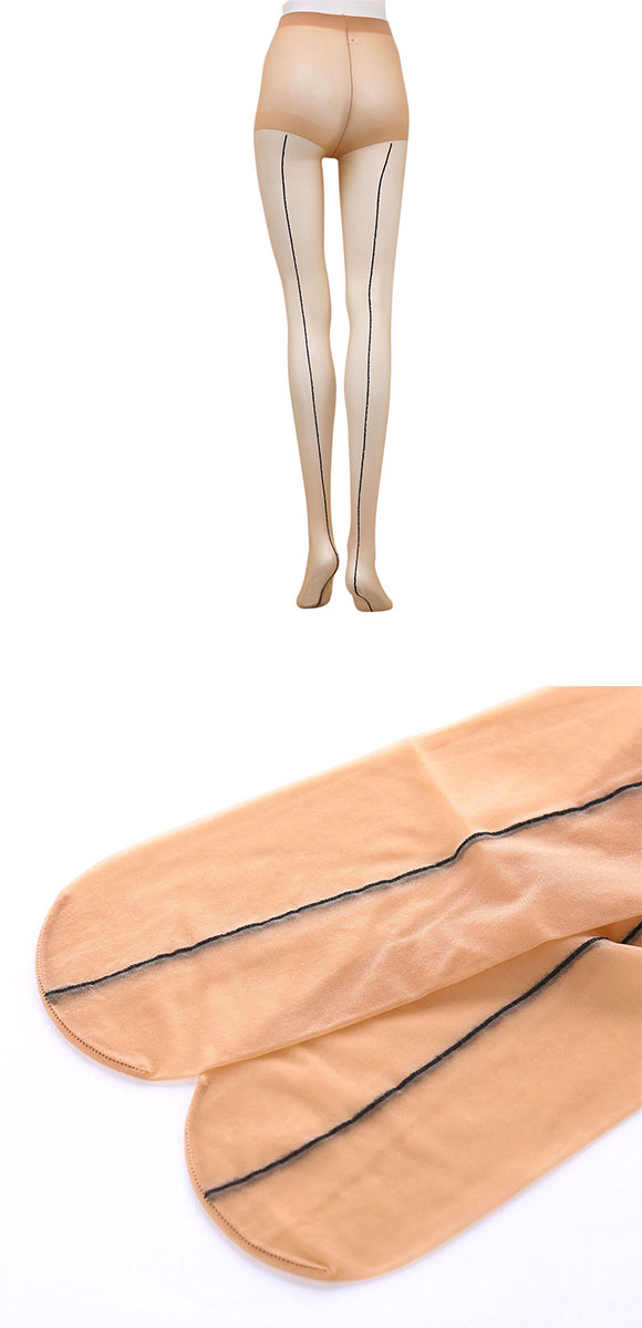 モア MORE ストッキング パンスト バックシーム