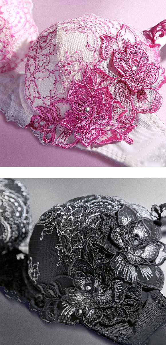 HIMICO 華麗に揺らめく Rosa Vestito ブラジャー BCDEF 005series 単品