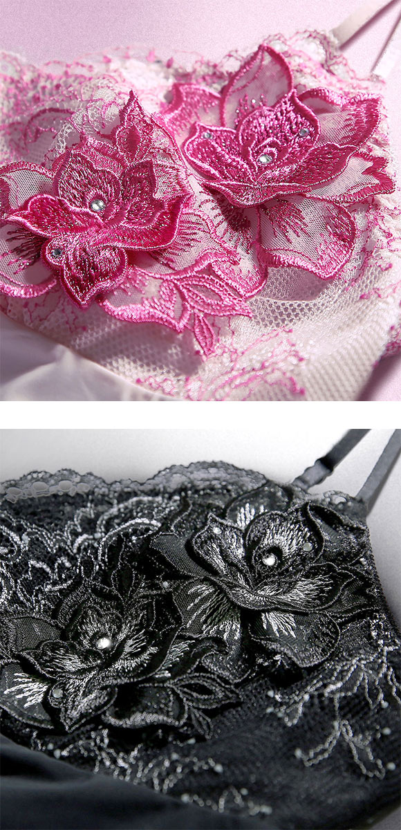 HIMICO 華麗に揺らめく Rosa Vestito スリップ ロングキャミソール ML 005series ランジェリー