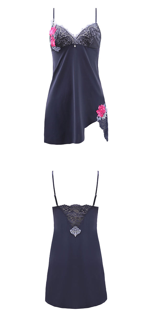 HIMICO 端麗で愛らしい Rosa Raffinato スリップ ロングキャミソール ML 009series ランジェリー