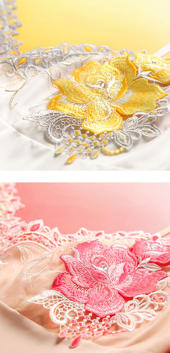 HIMICO 優美で絢爛に魅せる Ammirare Rosa スリップ ロングキャミソール ML 010series ランジェリー