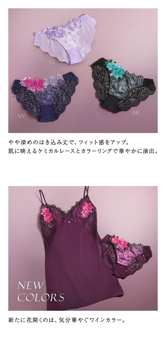 HIMICO GRANDE ヒミコ ショーツ スタンダード 大きいサイズ グラマー M L LL バックレース 単品 001series ランジェリー