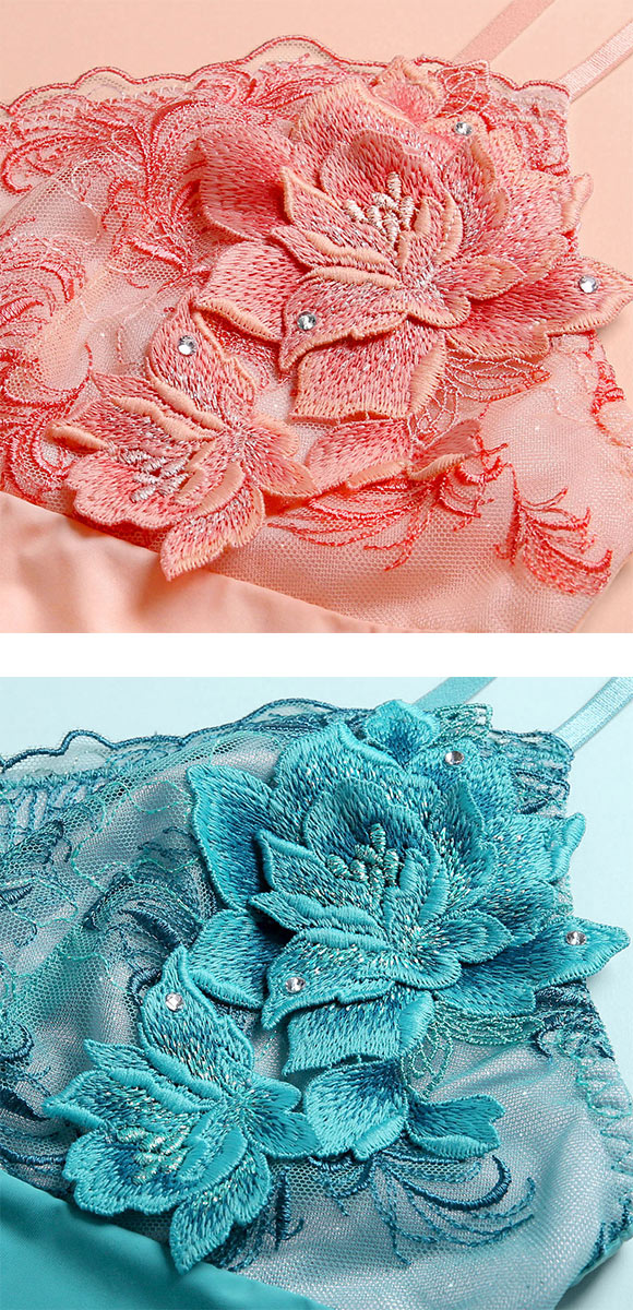 HIMICO 美しい羽根を纏う Rosa degli Angeli スリップ ロング