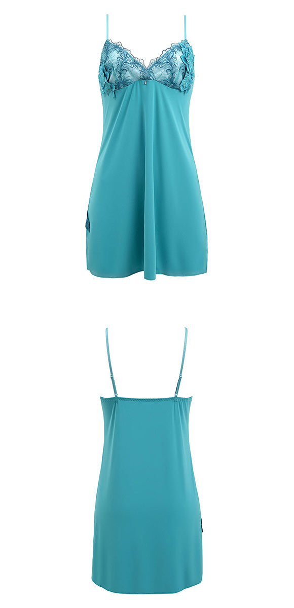 HIMICO 美しい羽根を纏う Rosa degli Angeli スリップ ロングキャミソール ML 017series ランジェリー