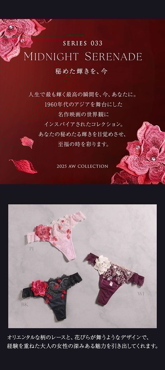 ヒミコ 033シリーズ ショーツ Tバック ソング タンガ M L ランジェリー HIMICO