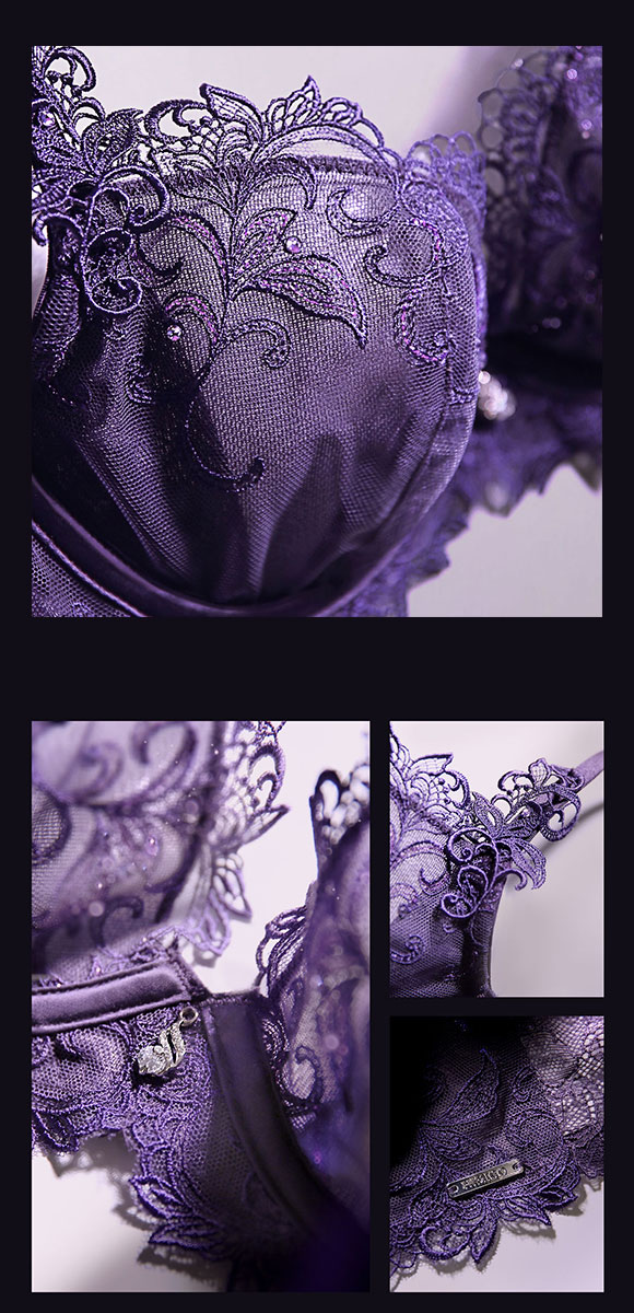 HIMICO estasiare VIOLA ノンパテッド ブラジャー シアーCUP ランジェリー BCDEF 001series 単品