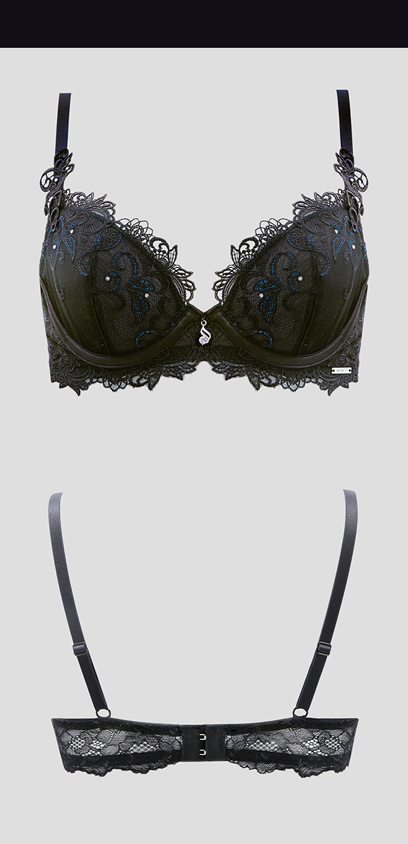 HIMICO estasiare VIOLA ノンパテッド ブラジャー シアーCUP