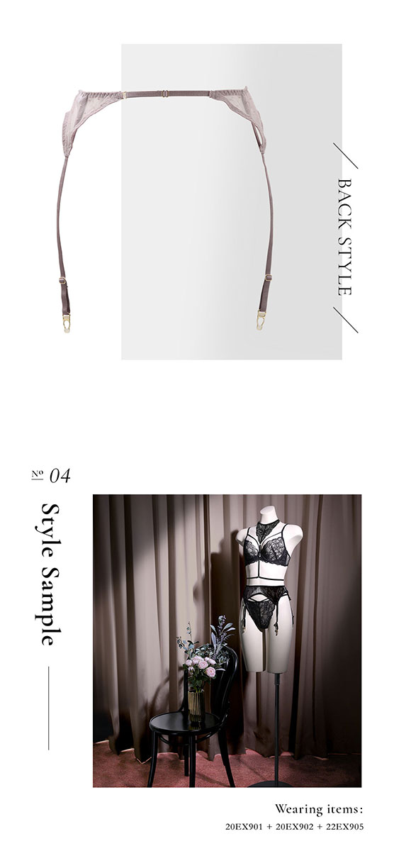 フロリナヴォーテ ガーターベルト eXsta Sheer Lacey Veil ランジェリー 総レース ML FLORINA BEAUTE