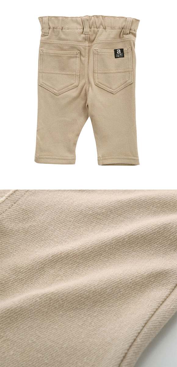 アンパサンド Ampersand キッズ・ジュニア ニットレギンス 7分丈 綿混素材