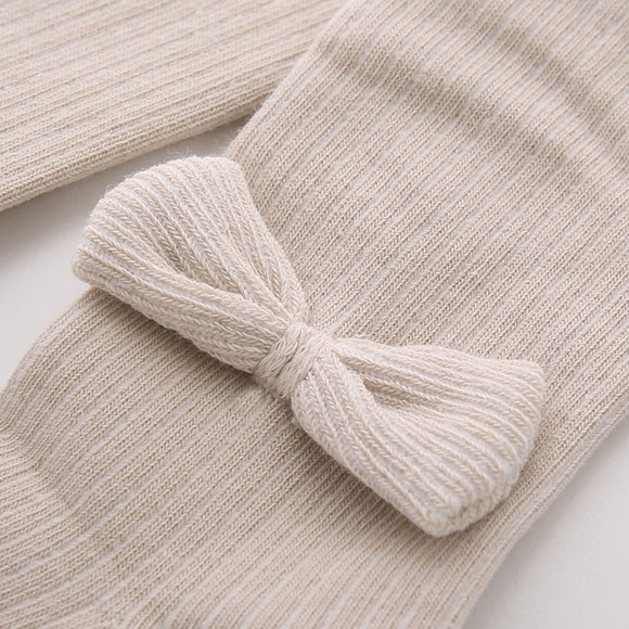 セラフ Seraph ベビー キッズ ジュニア リボン付き シンプルリブタイツ