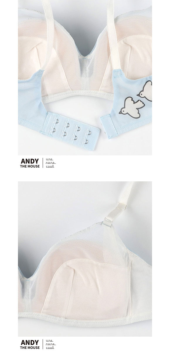 ウンナナクール MADE WITH ねずみのANDY 364シンプル 特別な日以外の364日つけたくなるブラ ノンワイヤーブラ 364ブラ une nana cool