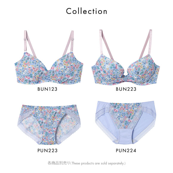 ウンナナクール MADE WITH LIBERTY FABRIC 特別な日以外の364日つけたくなるブラ ノンワイヤーブラ 364ブラ une nana cool