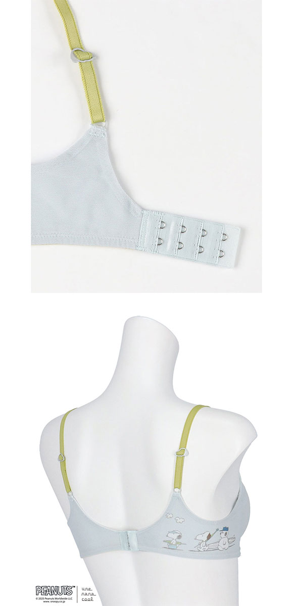 ウンナナクール 特別な日以外の364日つけたくなるブラ PEANUTS × une nana cool 364 レース ノンワイヤーブラ 364ブラ スヌーピー une nana cool