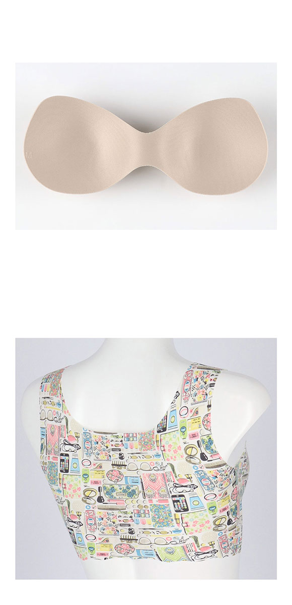 ウンナナクール MADE WITH LIBERTY FABRIC 綿混 フラット仕上げノンワイヤーブラジャー ブラジャー une nana cool