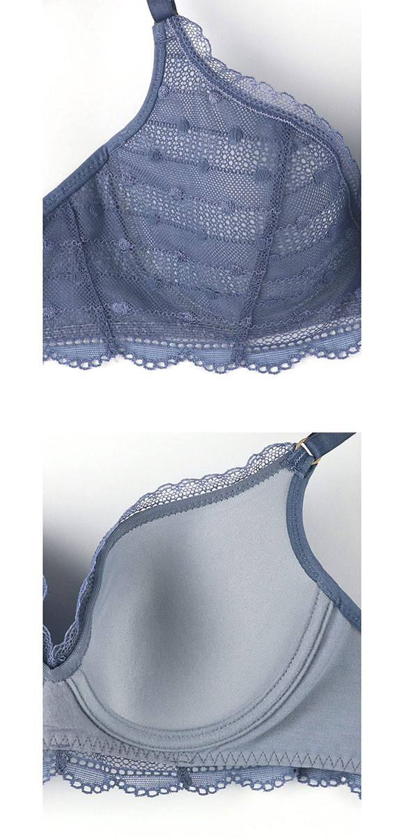 ウンナナクール une nana cool ポルカドットモールド 3/4カップブラジャー 単品