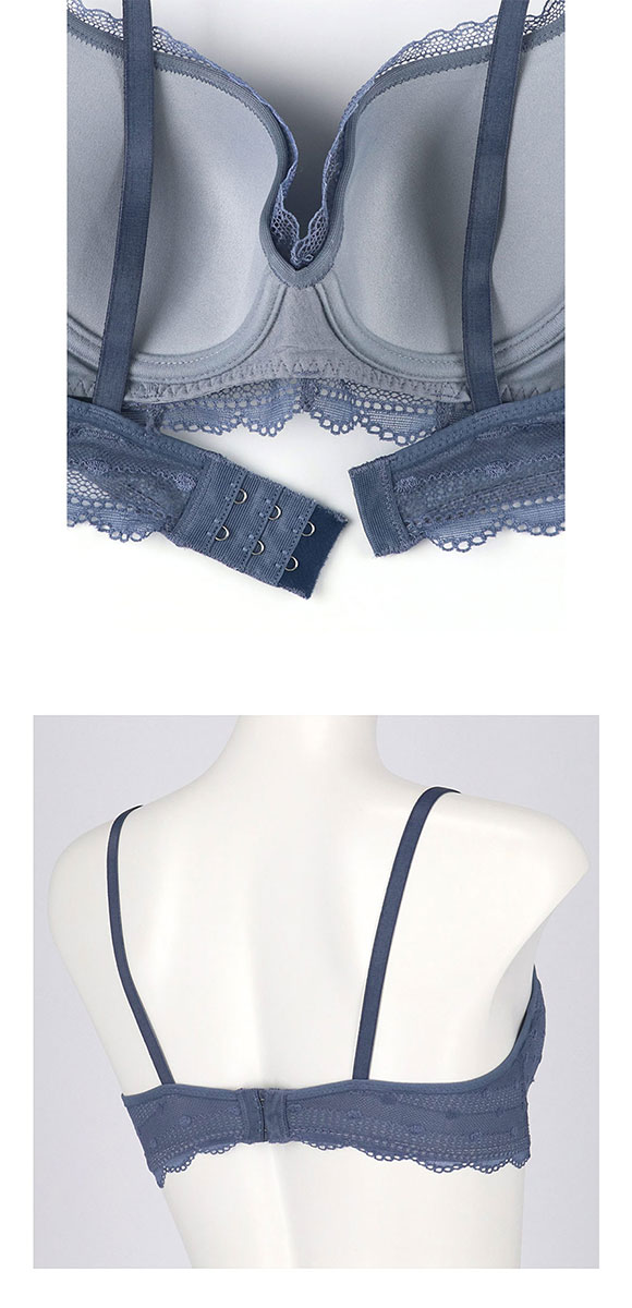 ウンナナクール une nana cool ポルカドットモールド 3/4カップブラジャー 単品