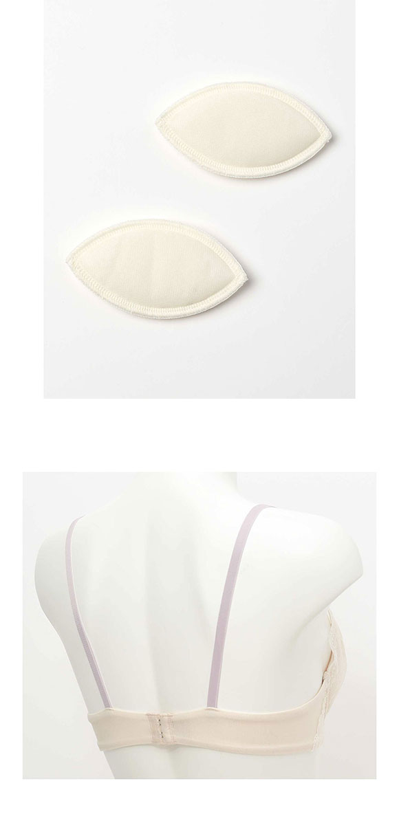 ウンナナクール une nana cool ビタードットコットン 3/4カップブラジャー 単品