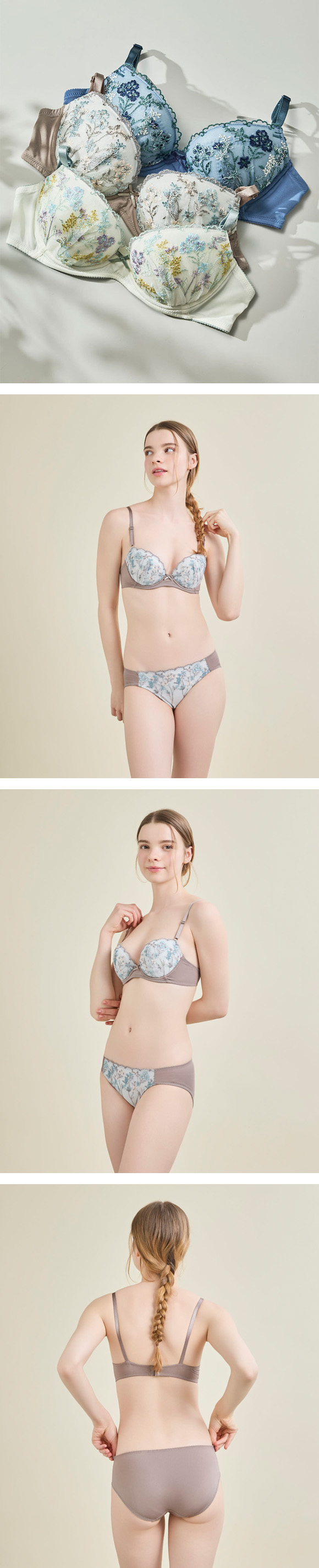 ウンナナクール Botanic Garden 3/4カップ ブラジャー 単品 une nana cool