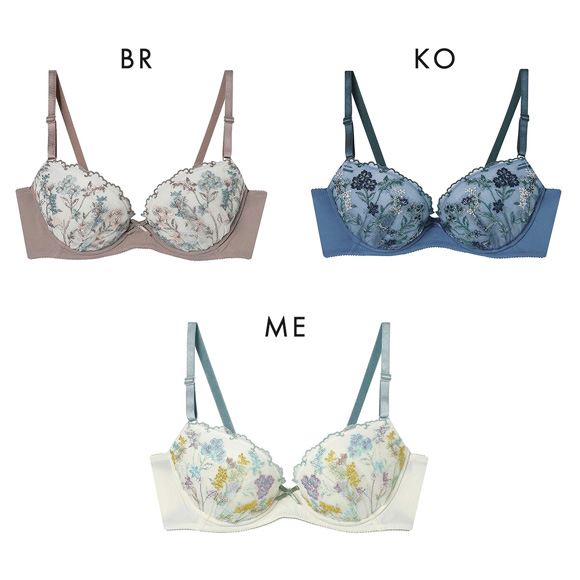 ウンナナクール Botanic Garden 3/4カップ ブラジャー 単品 une nana cool