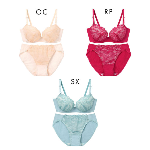 ウンナナクール une nana cool WEB限定 ブラ＆ショーツセット 3/4カップ ブラジャー ショーツ