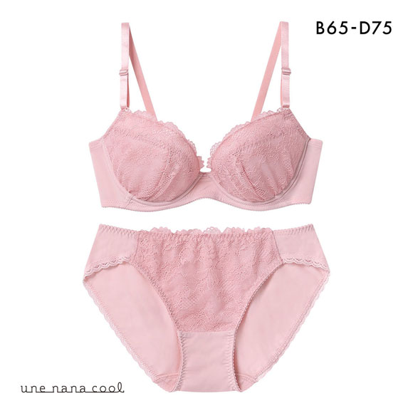 ウンナナクール WEB限定 ブラ＆ショーツセット 3/4カップ ブラジャー ショーツ une nana cool