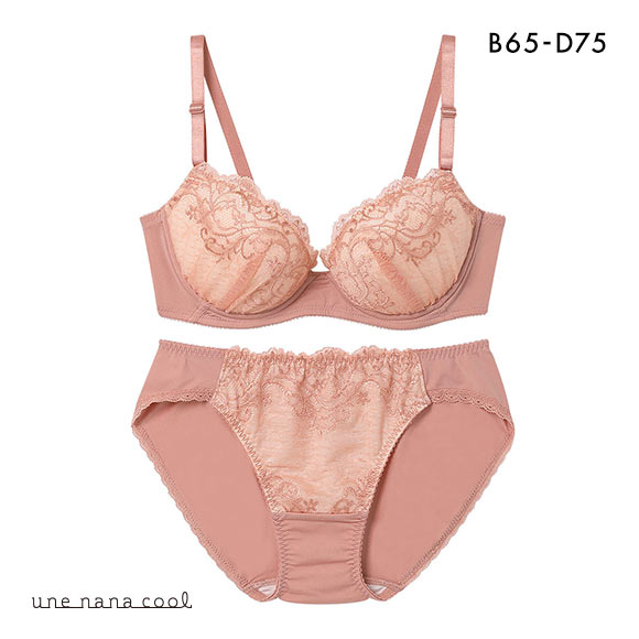ウンナナクール WEB限定 ブラ＆ショーツセット 3/4カップ ブラジャー ショーツ une nana cool