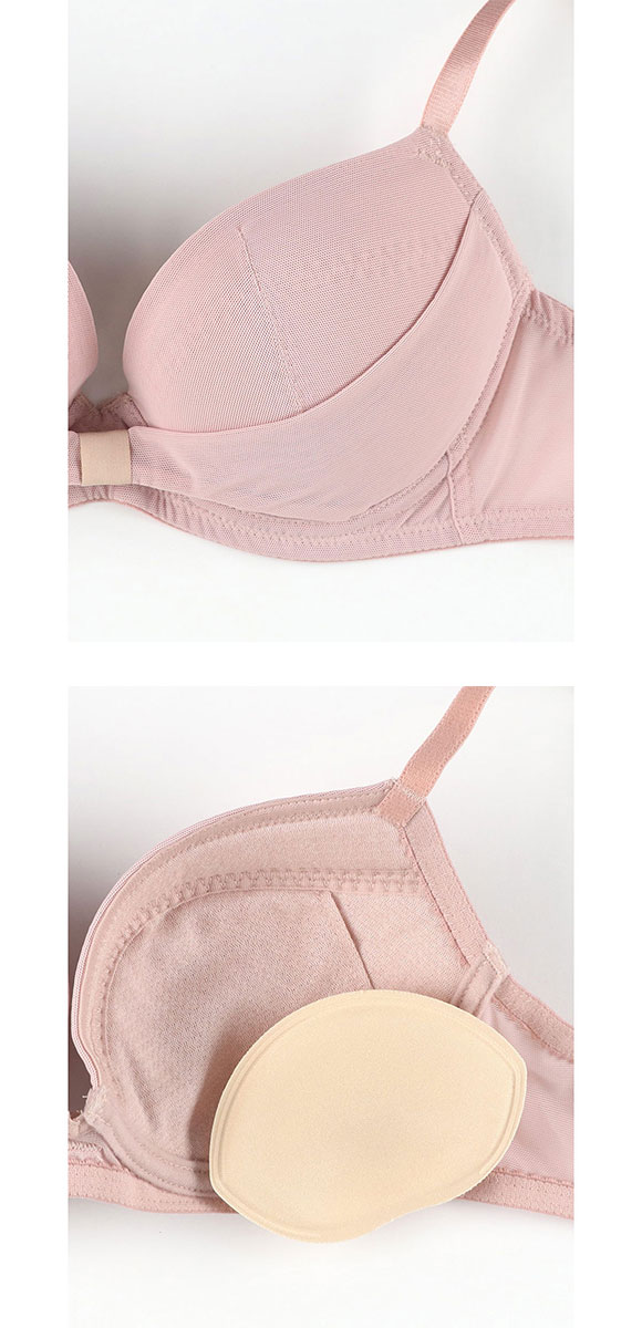 ウンナナクール une nana cool リボンブラ 胸もとフィットながもち 動いても、キレイはつづく 3/4カップブラジャー