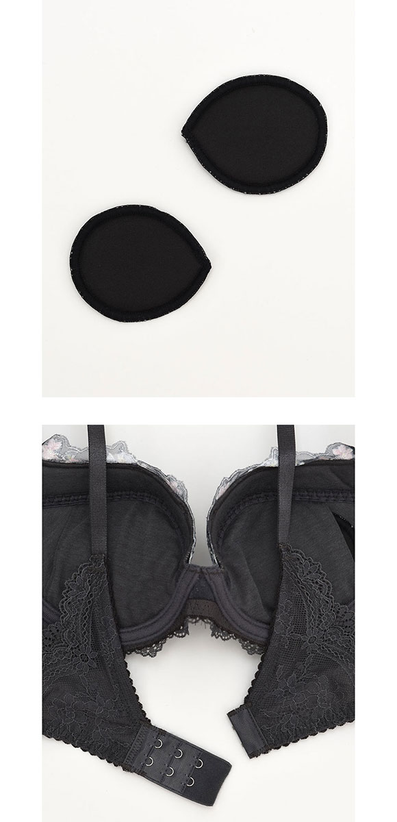 ウンナナクール une nana cool Accent flower 3/4カップ ブラジャー 単品