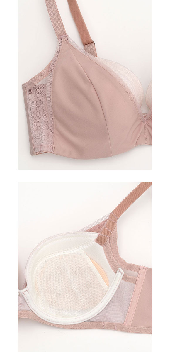 ウンナナクール une nana cool 脇スッキリ さあ、わたし シンプル 3/4カップブラジャー EFG 単品