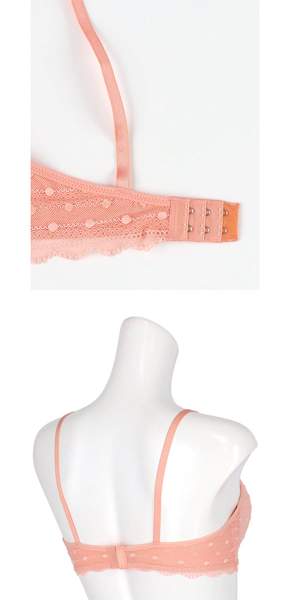 ウンナナクール リニューアル ポルカドットモールド 3/4カップブラジャー une nana cool 全サイズ同一価格 大きいサイズ