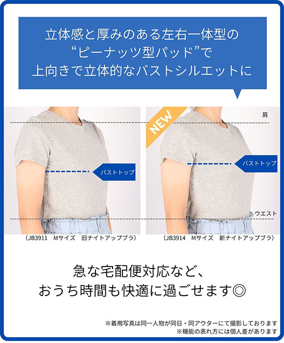 ウンナナクール MADE WITH　阪神タイガース ナイトアップブラ パッド付きナイトアップブラ ノンワイヤーブラ ナイトブラ une nana cool