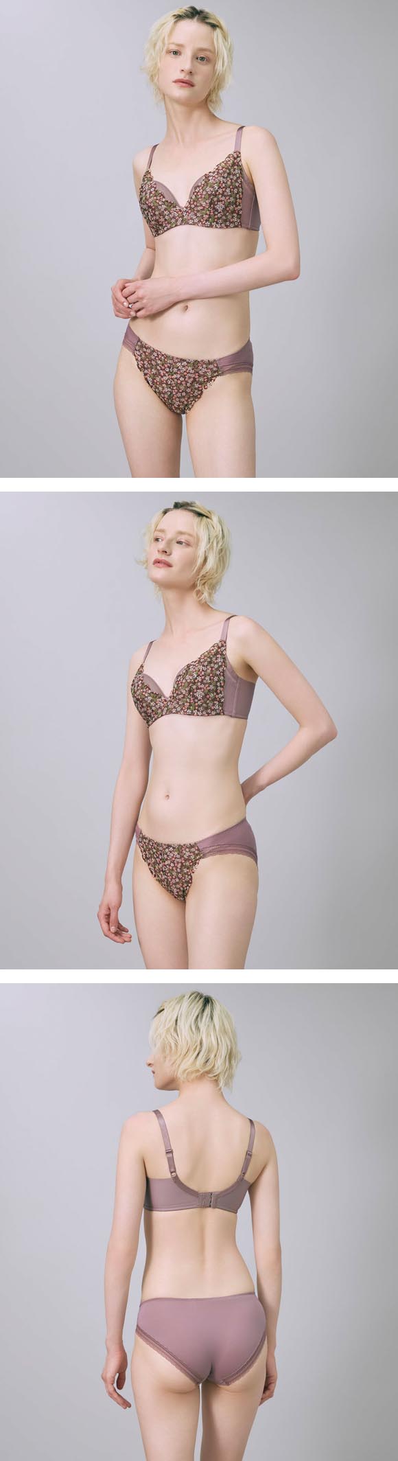 ウンナナクール リニューアル 特別な日以外の364日つけたくなるブラ 364ブラ レース MADE WITH LIBERTY FABRIC ショーツ 単品 une nana cool