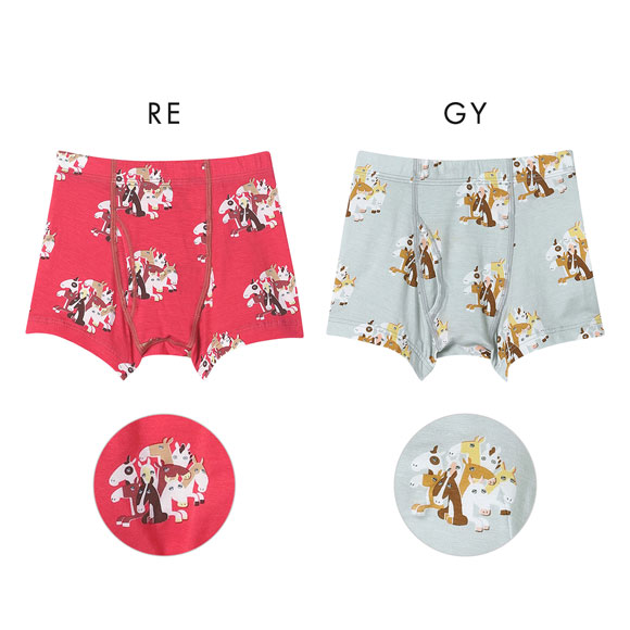 ウンナナクール 2026年お年賀「まるっとうまくいく」 男児 キッズ ボクサーパンツ une nana cool