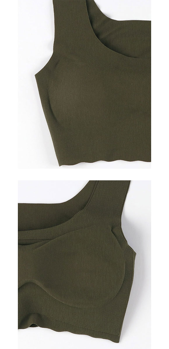 ウンナナクール une nana cool 綿混 フラット仕上げノンワイヤーブラジャー フルカップ ブラジャー 単品