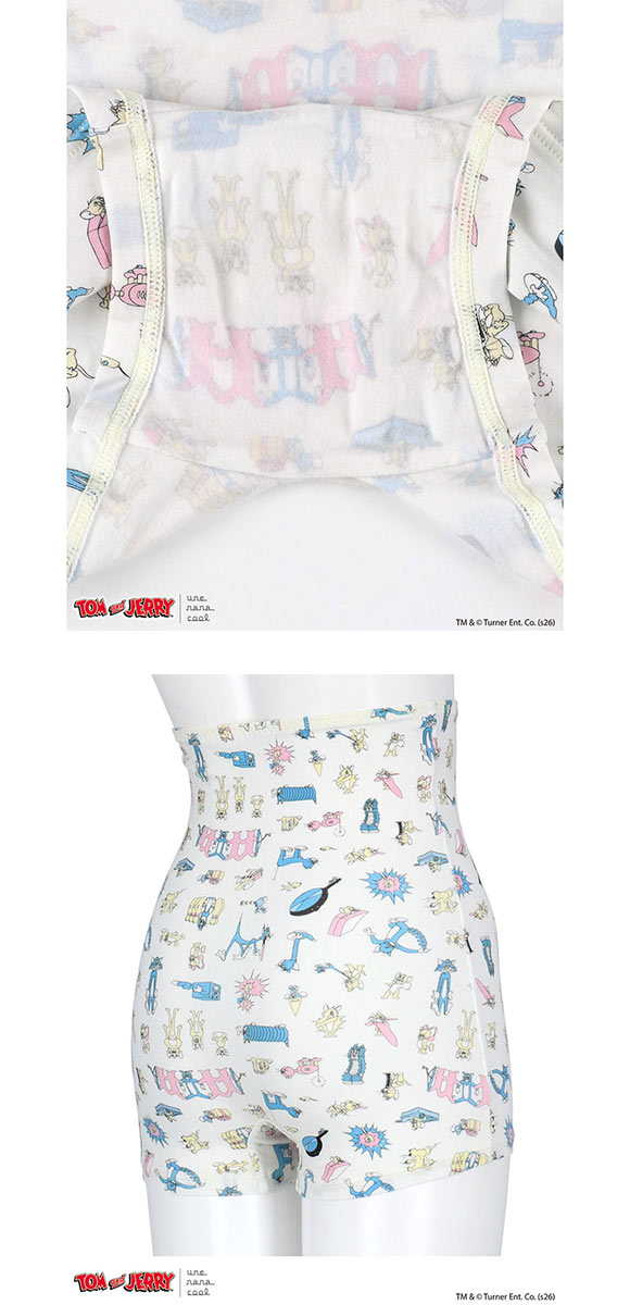 ウンナナクール トムとジェリー × une nana cool ボーイレングスショーツ ハラマキ付きショーツ
