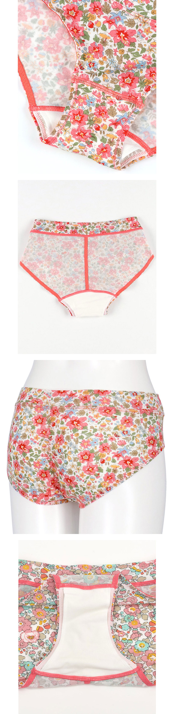 ウンナナクール MADE WITH LIBERTY. FABRIC サニタリーショーツ une nana cool