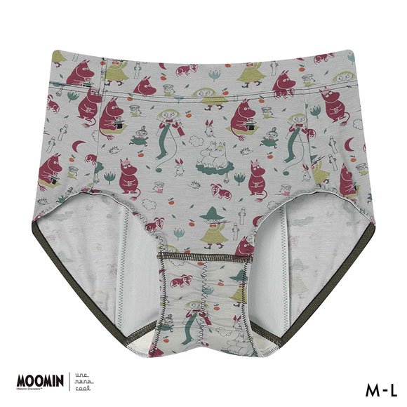 ウンナナクール MOOMIN × une nana cool ナイト用 サニタリーショーツ ムーミン