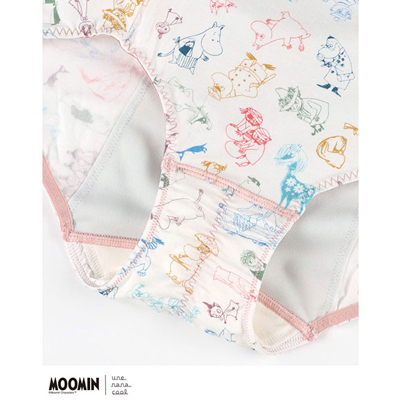 ウンナナクール MOOMIN × une nana cool ナイト用 サニタリーショーツ ムーミン